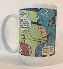 Captain America   Iron Man Solid Dick Innuendo Comic Book Panel Large 15 Oz Mug
