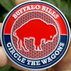 Premium Nfl Buffalo Bills Poker Card Guard Chip Protector Golf Marker Coin 