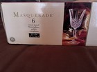 Crystal D   arques Masquerade 8 25oz Crystal Wine Glasses   Goblets  set Of 6 