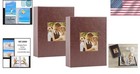 Water-resistant Elegant Photo Album 4x6 - 50 Pocket Storage For Artwork And More
