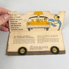 Pure Oil Advertising Brochure Vintage Yellow Car 7x4 Mid Century Ephemera
