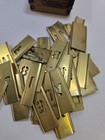 Lot Of 2 Vtg Brass Stencil Sets 1 2  Lockedge Adjustable Military Complete Nsn