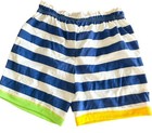 Vintage 90s Girls Striped Shorts Size 14 Color Block Kmart Basic Editions