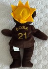 Sammy Sosa  21 Salvino s Bamm Beanos Bear 1998 Nwt Chicago Cubs W case