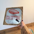 Vintage Led Zeppelin Carnival Mirror 12x12 Glass Swan Song Picture