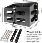 Jerry Gas Cans Holder Rack 5 Gallon 20 Liter  Lockable Metal Steel Jerry Gaso