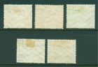 Japan 1929 34 Airmail - Ashinoko Mail Plane Set Scott   C3-c7 Used Vf
