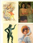 72 Postcards Unused Sleeved Vintage Art Lot Collectors Scrapbooking Junk Journal