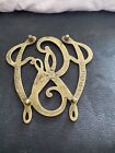 Vintage Virginia Metalcrafters George Washington s Cypher Brass Trivet