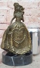 Hand Made Original Patoue Pageant Girl Queen Bronze Sculpture Statue Decorative