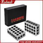 2-4-6 Blocks 23 Holes Matched Pair Ultra Precision  0002  Machinist 246 Jig New