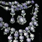 Real Natural Aa Ice Myanmar Purple 10 12mm Jade Jadeite Sets 4pcs