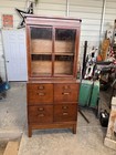 1920s Oak Cabinet Apothecary Industrial Multi Drawer File Ledger Ohio Jewlery