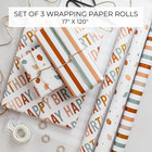 Beautiful Birthday Wrapping Paper - Set Of 3 Quality Happy Birthday Paper Rolls