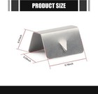 12 Pcs Car Wind Deflector Buckle  Stainless Steel Rain Gutter Clip Replacement 