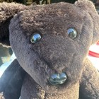 23 Inch Jointed Teddy Bear Plush With Wind Up Music Box 1980s