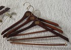 Vintage Embassy Suites Cherry-colored Wood Pant Coat Suit Jacket Clothes Hangers