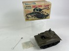 Vintage Marusan Made In Japan Plastic M-4 Sherman Tank  Wind Up W  Box