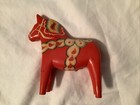 Vintage Wooden Handmade Dala Horse Sweden Hand Painted