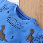 2pcs Kids Baby Boys Dinosaur Outfit Print T-shirt Shorts Set Casual Clothes