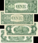 4 Old Paper Money Set Silver Certificates F vf- Us  Notes 1935 1957 1953 1963