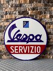 Vintage Vespa Servizio Sign - Motorcycle Garage Service Sign - Xl  19 7   50cm 