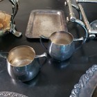 Lot Of 13 Vintage   Antique Silver Plate Platters Trays Plates Dishes Chafing