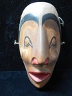 Vintage Nw Coast Salish Indian  Alder Wolf Transformation Mask - V  Moon