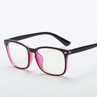 Unisex Square Clear Lens Glasses Full Frame Fashion Eyewear Men Women