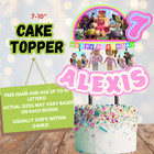 Blox Cake Party Supplies Happy Birthday Centerpiece Decoration Cupcake Toppers