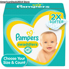 Pampers Swaddlers Disposable Diapers  preemie  Newborn  1  2  3  4  5  6  7 