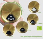 Salt   Pepper Shakers Stainless Steel Glass Bottom Adjustable Holes Sugar   