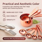 Agrus Copper Measuring Cups   Spoons Set Of 9     Stainless Steel  Stackable