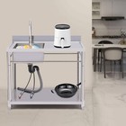 Compartment Commercial Sink Kitchen Stainless Steel Utility Sink Prep Table