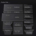13x Clear Acrylic Wallet Pattern Stencil Template Drawings Set Leather Hand Craf
