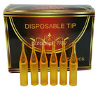50pcs box Gold Disposable Sterile Tattoo Nozzle Tips Needle Tube Flat Round Dt