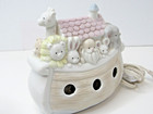 Vintage Porcelain Enesco Noah s Ark Night Light 1988 - Works    us