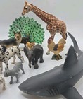 Lot Of 16 Schleich Animal Figures     Farm  Zoo  Dog  Wild Animals  Safari  Sea   