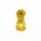 Vintage 1930s Apple Juice Bakelite Dress Clip Carved Yellow Art Deco 2 5 