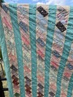 Amazing Vintage Patchwork Quilt Great Fabrics  64x76