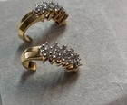 Yellow Gold Diamond Earrings Ring Set