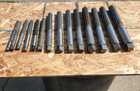 13 Pc  Lot High Speed Usa Hand Reamers Assorted Sizes Used Usa