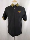 Vintage Michelob Beer Polo Shirt Medium Large Black Cotton  Embroidered Brewery