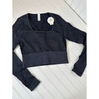 Nwt Offline By Aerie Big Chill Seamless Long Sleeve T-shirt Cropped Top Size M