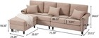 Haped Couch For Home Living Room Sofa Set  Modern 4 Seater Sofa With Convertible