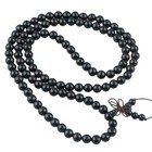 Black Ebony Wood 108 Tibetan Buddhist Mala Bracelet Beaded Prayer Bead 8mm 