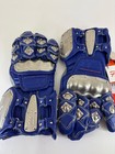 Original Icon Timax Long Blue Motorcycle Gloves Titanium Mad Max Size S