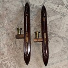 Antique Vintage Wooden Wood Textile Mill Weaving Loom Shuttle Large 16  Lot Of 2