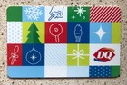 Dairy Queen 25 Holiday Squares Christmas Theme No Value  0 Collectible Gift Card