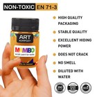 Professional Acrylic Fabric Paint Set For Clothes Permanent  Colors 24x50 Ml    